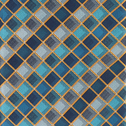 Geometric Designer Necktie & Pocket Square by Vittorio Farina (NH - D - 1210) for Independent Retail Stores by Dubal Brothers