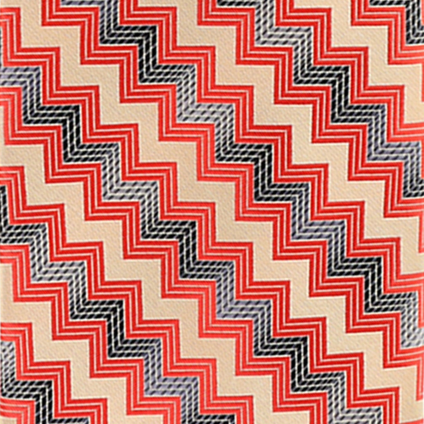 Geometric Designer Necktie & Pocket Square by Vittorio Farina (NH - D - 1234) for Independent Retail Stores by Dubal Brothers