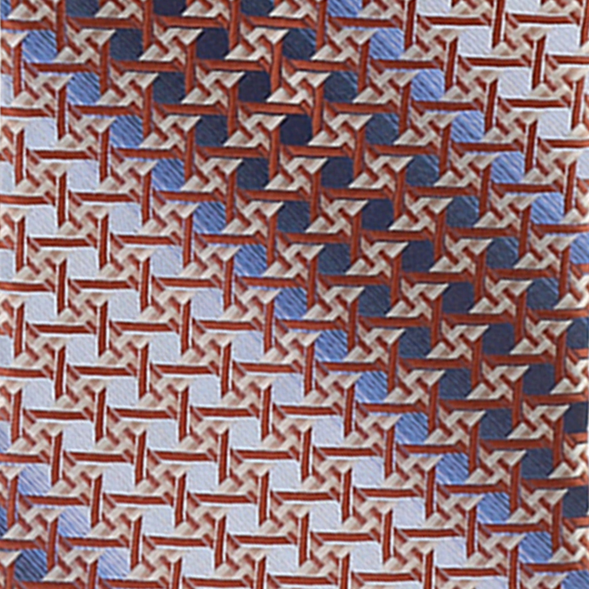 Geometric Designer Necktie & Pocket Square by Vittorio Farina (NH - D - 1236) for Independent Retail Stores by Dubal Brothers