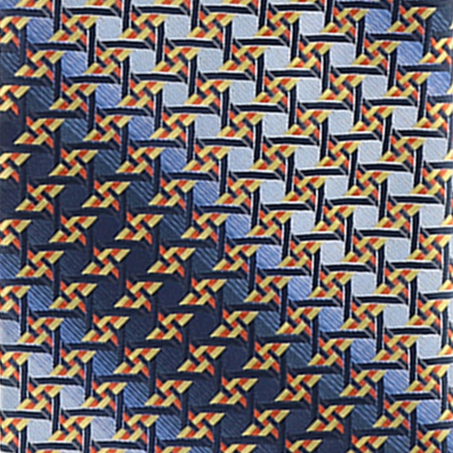 Geometric Designer Necktie & Pocket Square by Vittorio Farina (NH - D - 1236) for Independent Retail Stores by Dubal Brothers