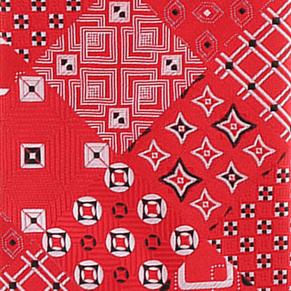 Geometric Designer Necktie & Pocket Square by Vittorio Farina (NH - D - 1236) for Independent Retail Stores by Dubal Brothers