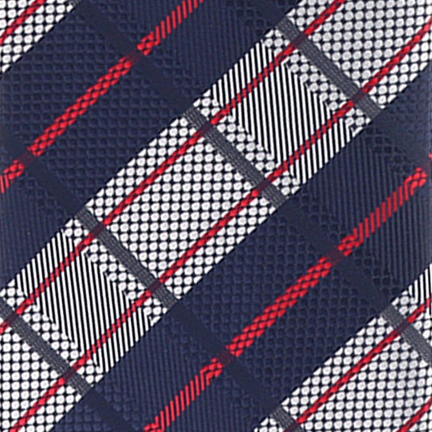 Geometric Designer Necktie & Pocket Square by Vittorio Farina (NH - D - 1260) for Independent Retail Stores by Dubal Brothers