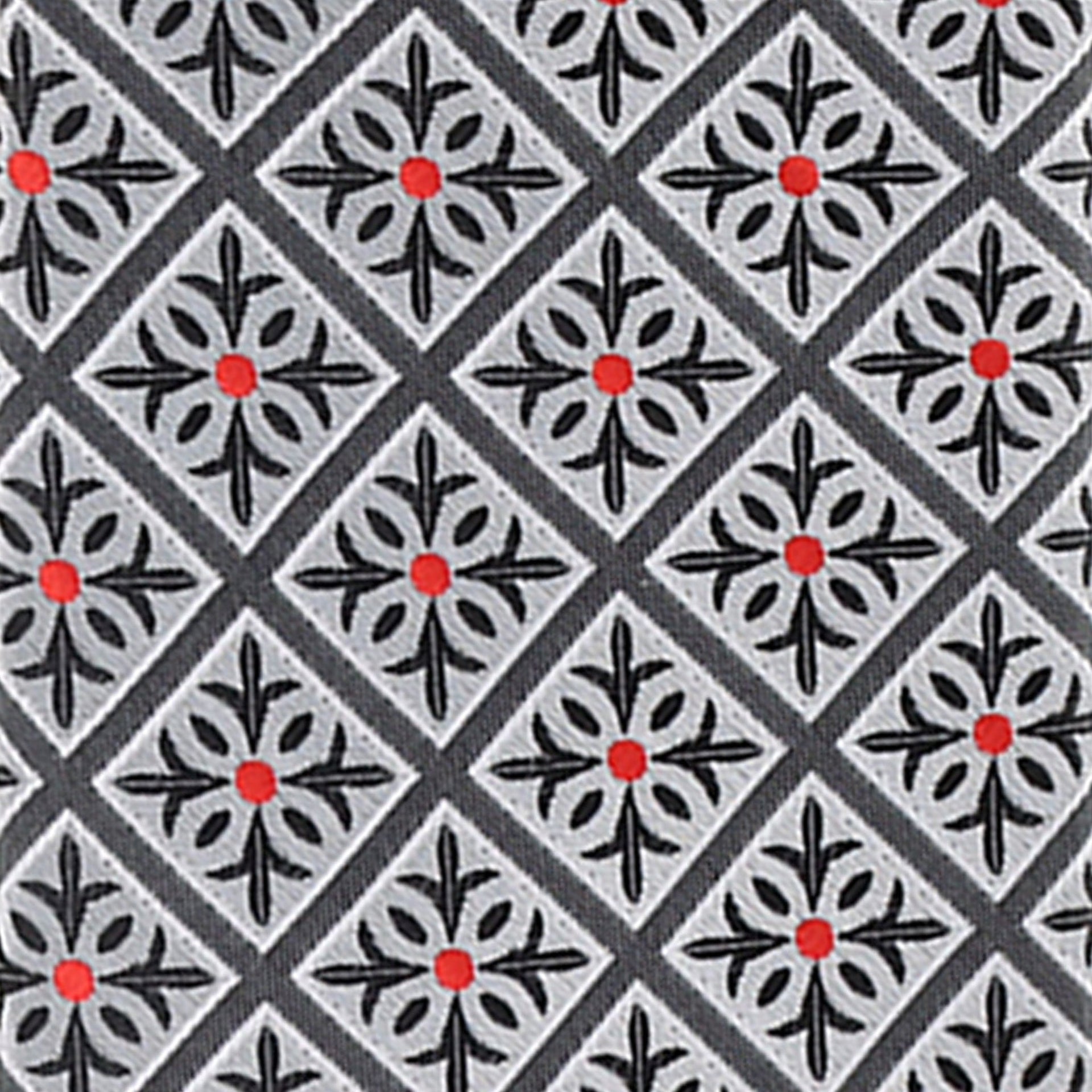 Geometric Designer Necktie & Pocket Square by Vittorio Farina (NH - D - 1260) for Independent Retail Stores by Dubal Brothers