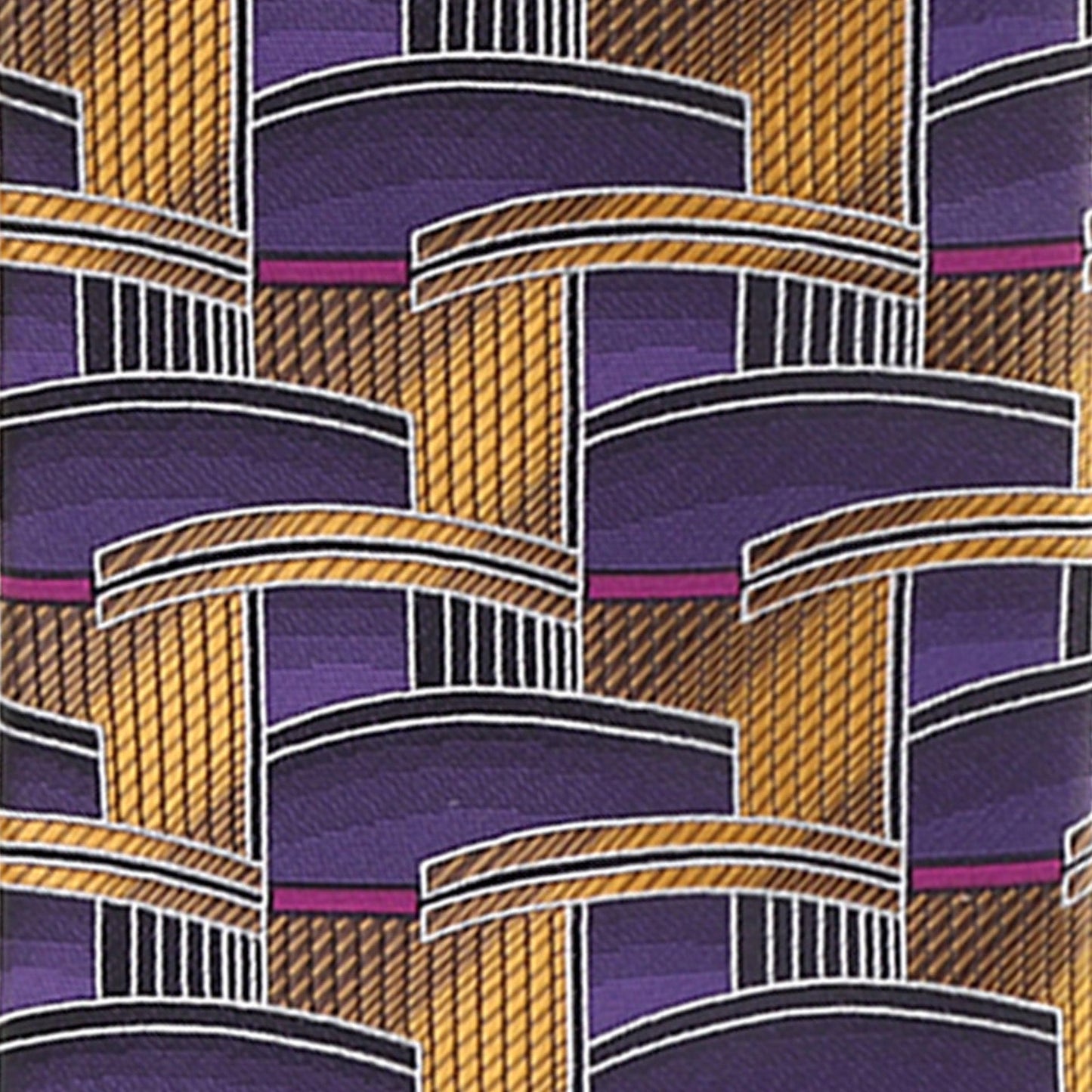 Geometric Designer Necktie & Pocket Square by Vittorio Farina (NH - D - 1265) for Independent Retail Stores by Dubal Brothers