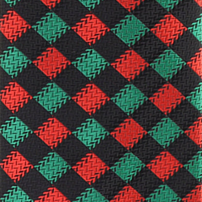 Geometric Designer Necktie & Pocket Square by Vittorio Farina (NH - D - 1312) for Independent Retail Stores by Dubal Brothers