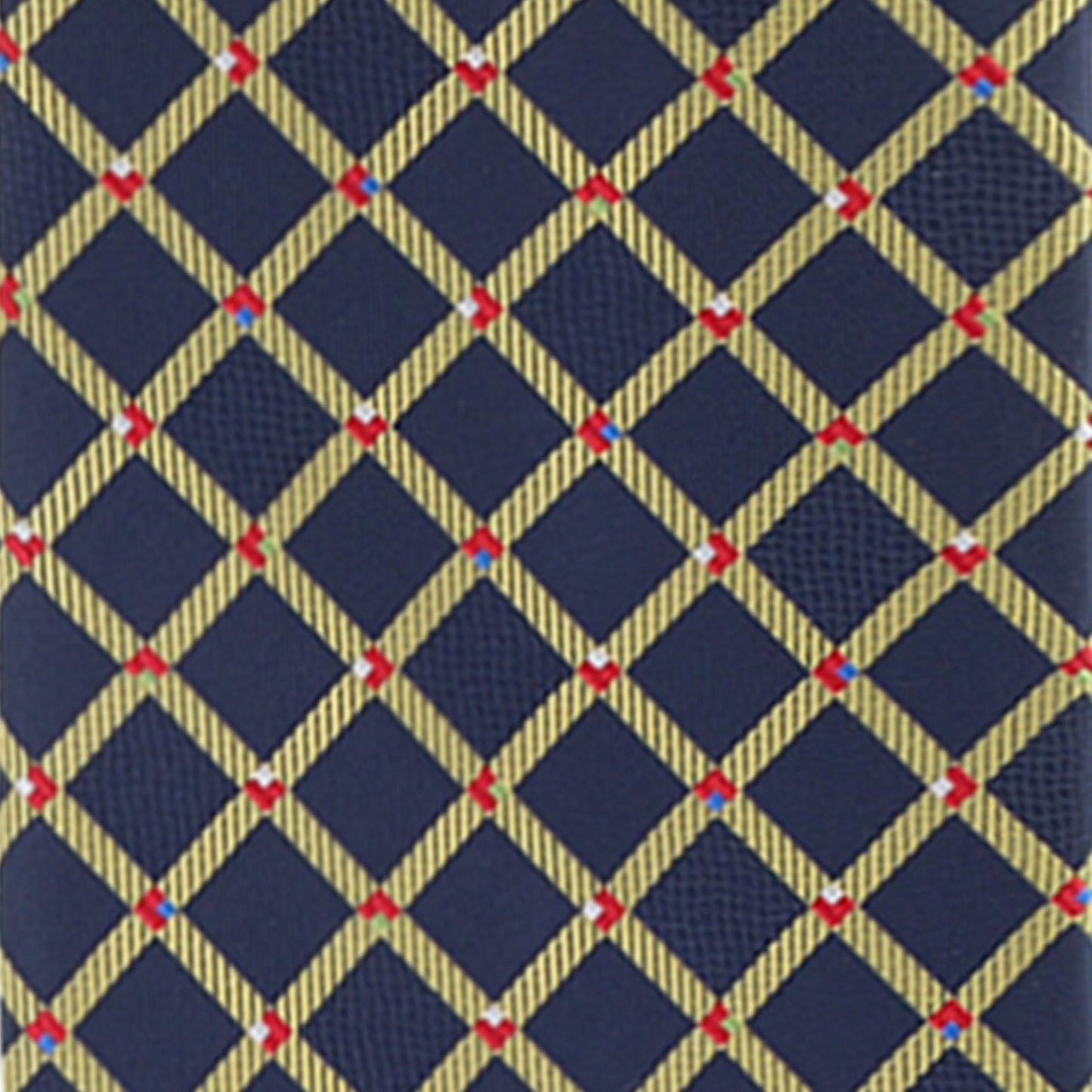 Geometric Designer Necktie & Pocket Square by Vittorio Farina (NH - D - 1321) for Independent Retail Stores by Dubal Brothers