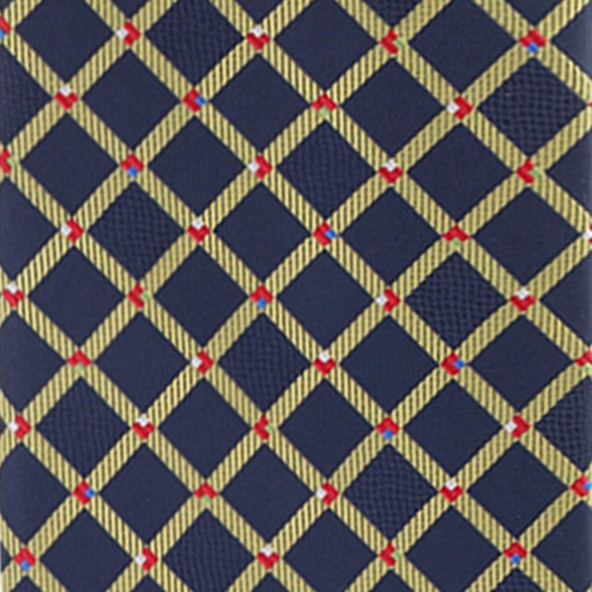 Geometric Designer Necktie & Pocket Square by Vittorio Farina (NH - D - 1321) for Independent Retail Stores by Dubal Brothers