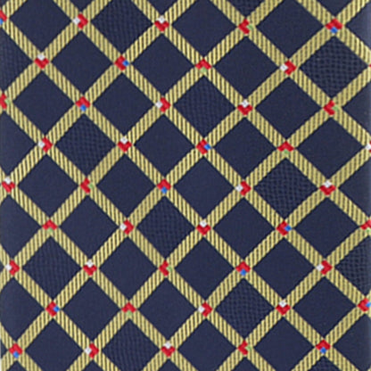 Geometric Designer Necktie & Pocket Square by Vittorio Farina (NH - D - 1321) for Independent Retail Stores by Dubal Brothers