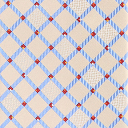 Geometric Designer Necktie & Pocket Square by Vittorio Farina (NH - D - 1322) for Independent Retail Stores by Dubal Brothers