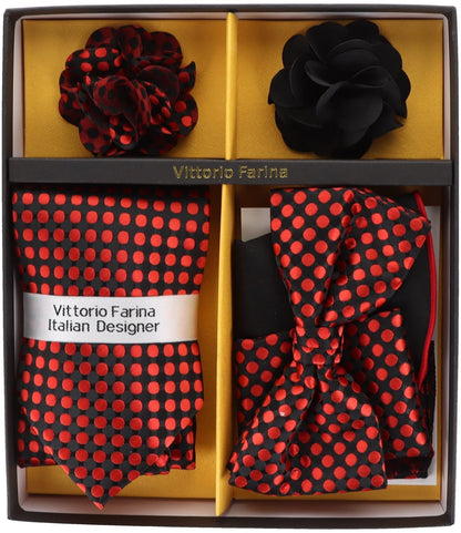 Gift Box (Necktie, Bow Tie, Pocket Square and Flower Lapel Pin) in a Box by Vittorio Farina (GB - 21001) for Independent Retail Stores by Dubal Brothers