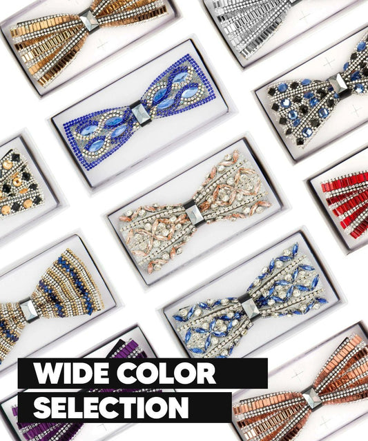 Jeweled Bow Tie in a Box by Vittorio Farina (bj - 01) for Independent Retail Stores by Dubal Brothers