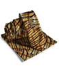 Kente Design Necktie & Pocket Square by Vittorio Farina (NH - SKINNY - K_Tiger) for Independent Retail Stores by Dubal Brothers