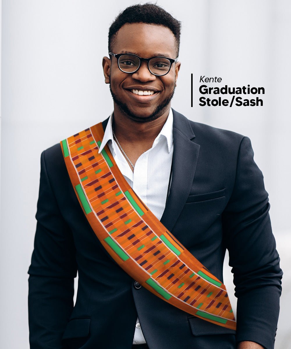 Kente Design Scarf by Vittorio Farina (SCARVES_Kente 1) for Independent Retail Stores by Dubal Brothers