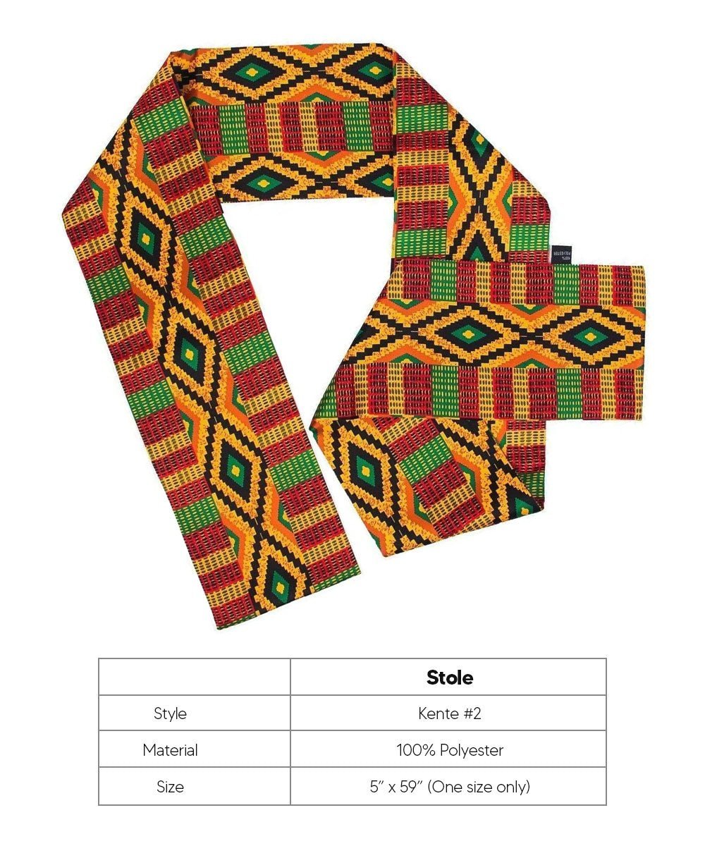 Kente Design Scarf by Vittorio Farina (SCARVES_Kente 2) for Independent Retail Stores by Dubal Brothers