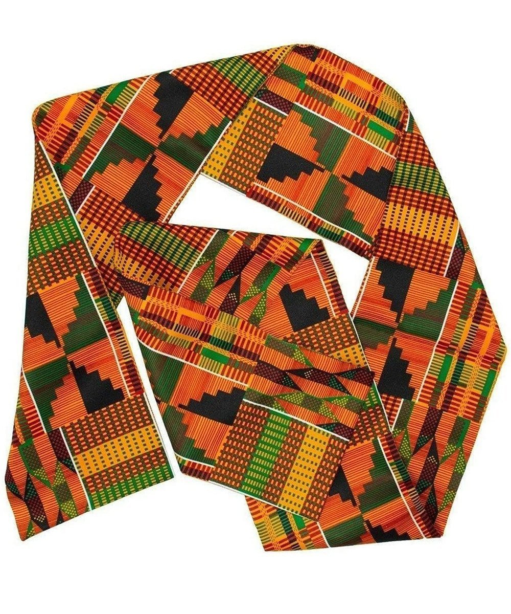 Kente Design Scarf by Vittorio Farina (SCARVES_Kente 3) for Independent Retail Stores by Dubal Brothers