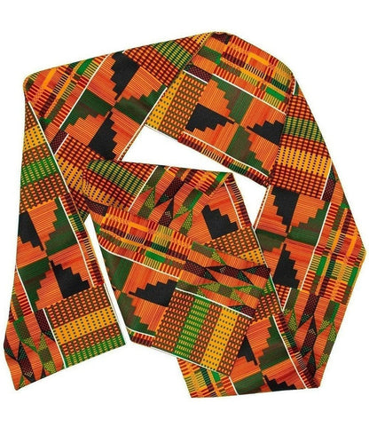 Kente Design Scarf by Vittorio Farina (SCARVES_Kente 3) for Independent Retail Stores by Dubal Brothers