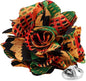 Kente Flower Lapel Pin by Vittorio Vico (LAPEL - F - KENTE_167kente2) for Independent Retail Stores by Dubal Brothers