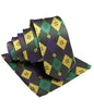 Mardi Gras Design Necktie & Pocket Square by Vittorio Farina (NH - MG_MARDI 2) for Independent Retail Stores by Dubal Brothers