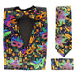 Mardi Gras Design Vest Set (Vest, Bow Tie, Necktie & Pocket Square) by Vittorio Farina (vest_mardi_BB_Mardi 1_S) for Independent Retail Stores by Dubal Brothers