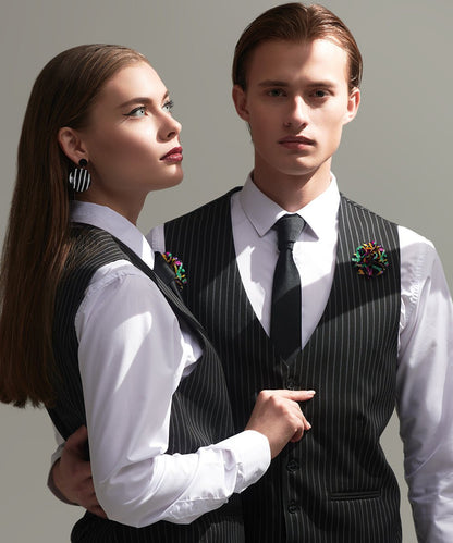 Mardi Gras Flower Lapel Pin by Vittorio Vico (LAPEL - F - MARDI_143mardigrasbeads) for Independent Retail Stores by Dubal Brothers