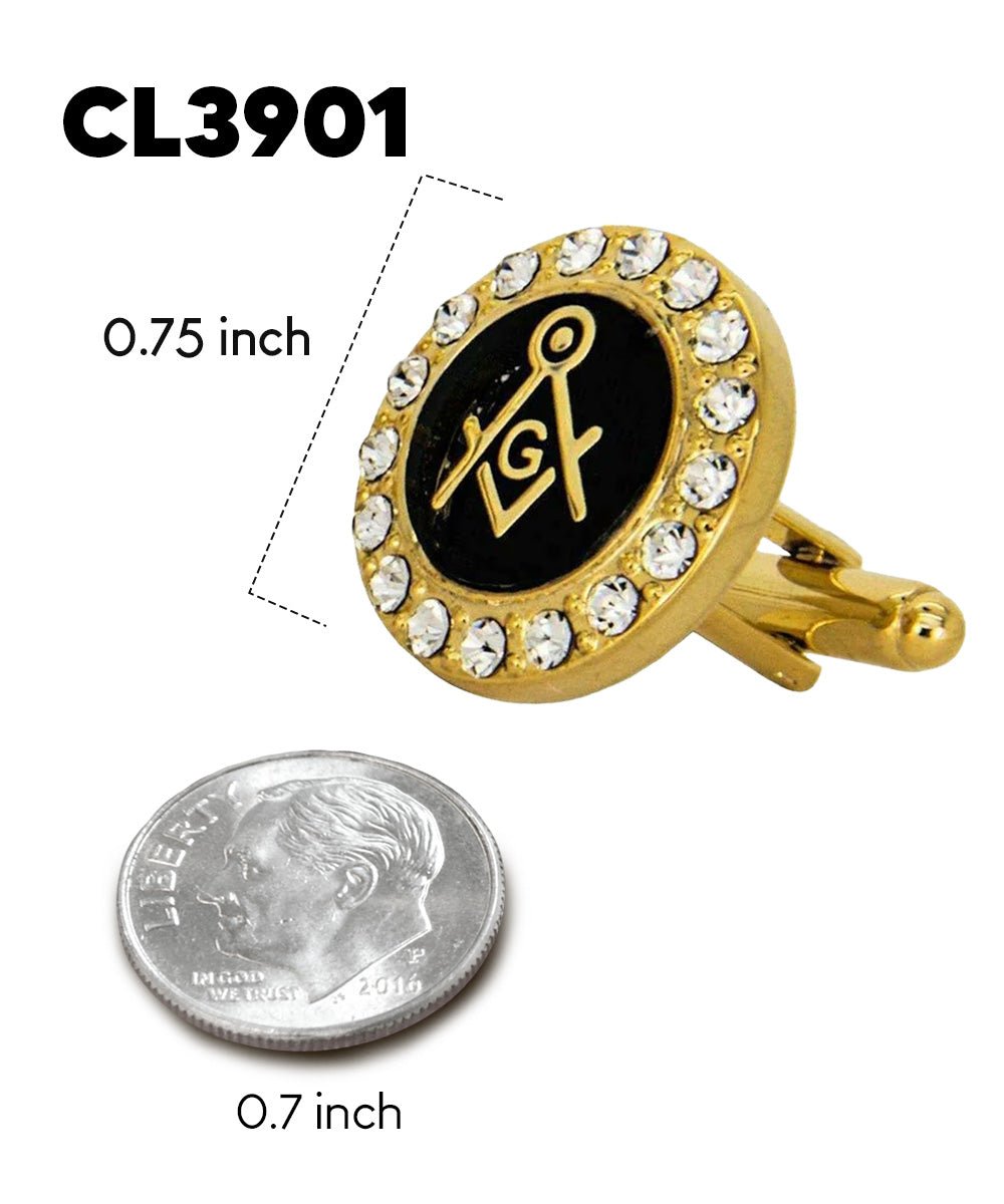 Masonic Themed Cufflinks in a Box by Vittorio Vico (CL39XX) (cl - 3901) for Independent Retail Stores by Dubal Brothers