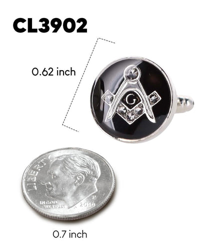 Masonic Themed Cufflinks in a Box by Vittorio Vico (CL39XX) (cl - 3902) for Independent Retail Stores by Dubal Brothers