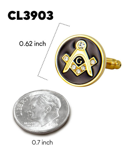 Masonic Themed Cufflinks in a Box by Vittorio Vico (CL39XX) (cl - 3903) for Independent Retail Stores by Dubal Brothers