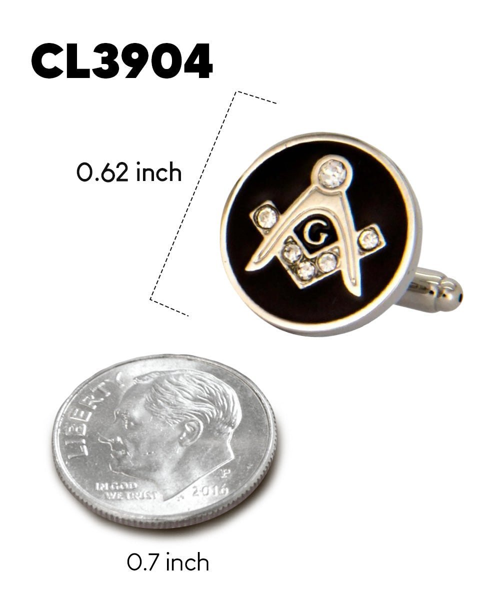 Masonic Themed Cufflinks in a Box by Vittorio Vico (CL39XX) (cl - 3904) for Independent Retail Stores by Dubal Brothers