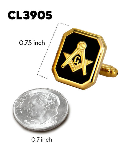 Masonic Themed Cufflinks in a Box by Vittorio Vico (CL39XX) (cl - 3905) for Independent Retail Stores by Dubal Brothers