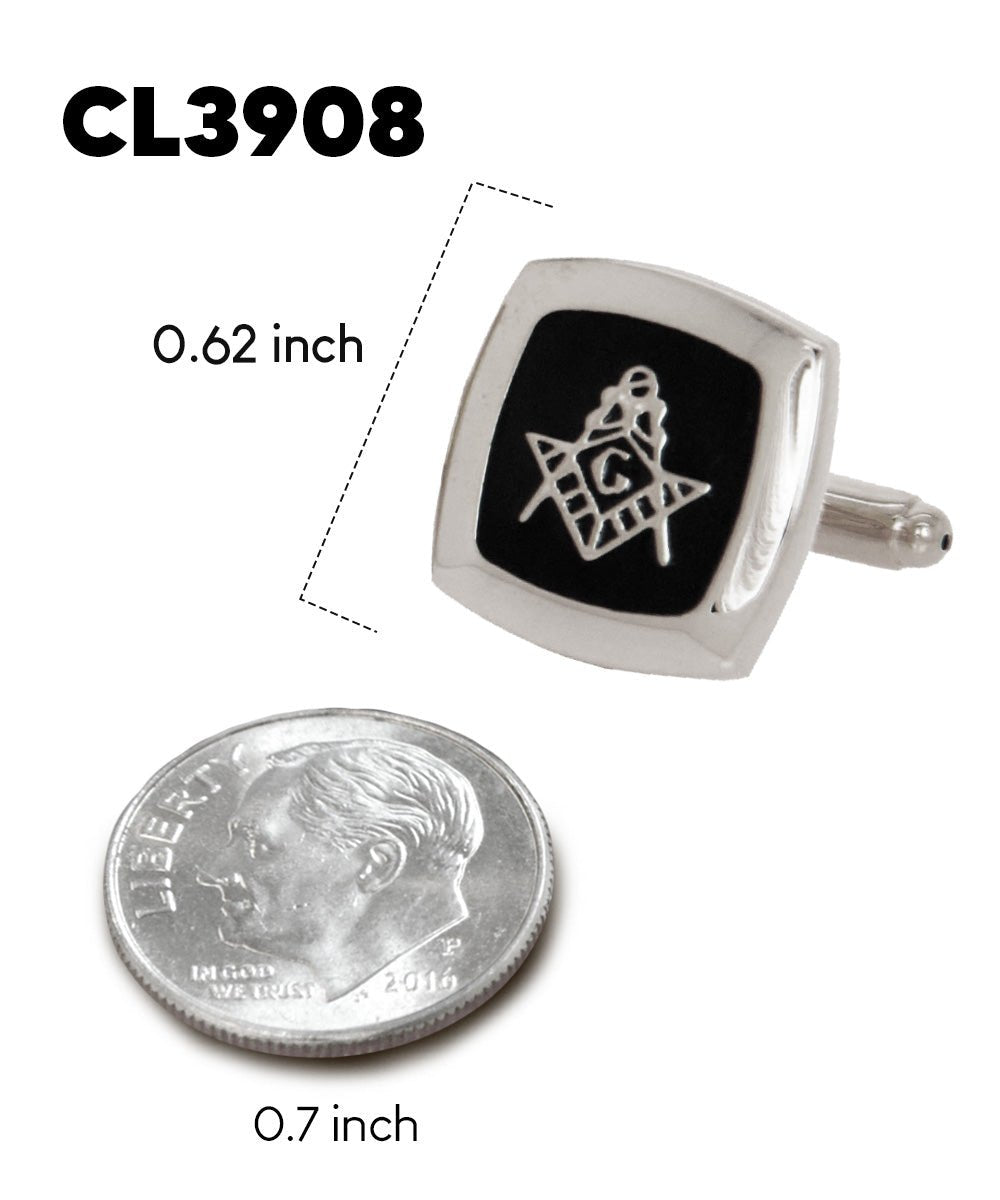 Masonic Themed Cufflinks in a Box by Vittorio Vico (CL39XX) (cl - 3908) for Independent Retail Stores by Dubal Brothers