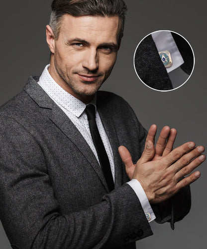 Masonic Themed Cufflinks in a Box by Vittorio Vico (CL39XX) (cl - 3910) for Independent Retail Stores by Dubal Brothers