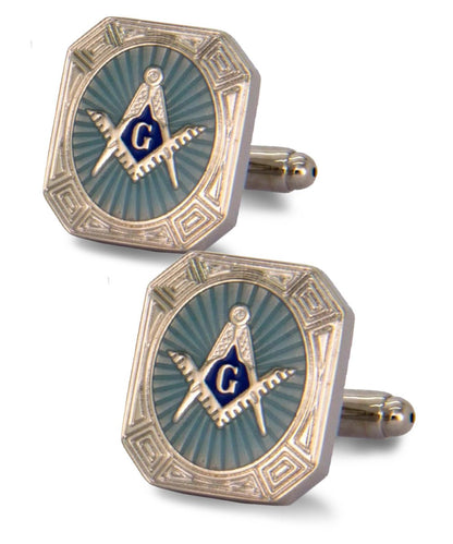 Masonic Themed Cufflinks in a Box by Vittorio Vico (CL39XX) (cl - 3910) for Independent Retail Stores by Dubal Brothers