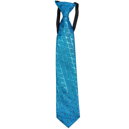 Metallic Design Boy's Elastic Necktie by Vittorio Farina (bmp - 003) for Independent Retail Stores by Dubal Brothers