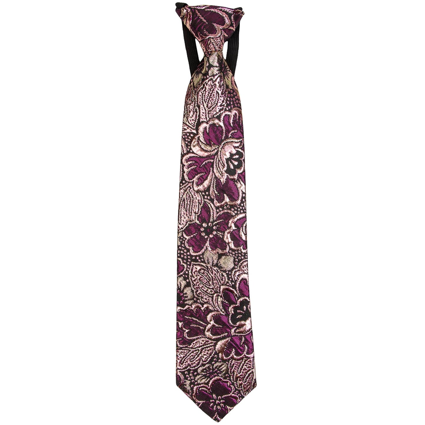 Metallic Design Boy's Elastic Necktie by Vittorio Farina (bmp - 006) for Independent Retail Stores by Dubal Brothers