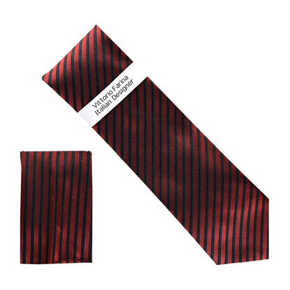 Metallic Design Necktie & Pocket Square by Vittorio Farina (NH - M_30) for Independent Retail Stores by Dubal Brothers