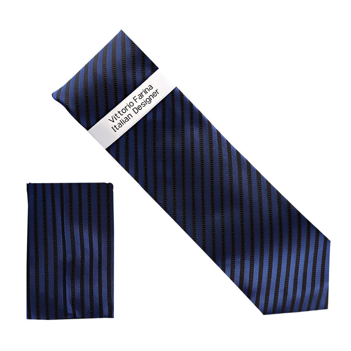 Metallic Design Necktie & Pocket Square by Vittorio Farina (NH - M_32) for Independent Retail Stores by Dubal Brothers