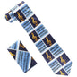 Musical Design Necktie and Pocket Square by Vittorio Farina (NH - MUS_MUSICAL NOTE_BLUE) for Independent Retail Stores by Dubal Brothers