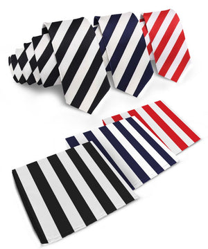 White and Black/White and Navy Blue/White and Red