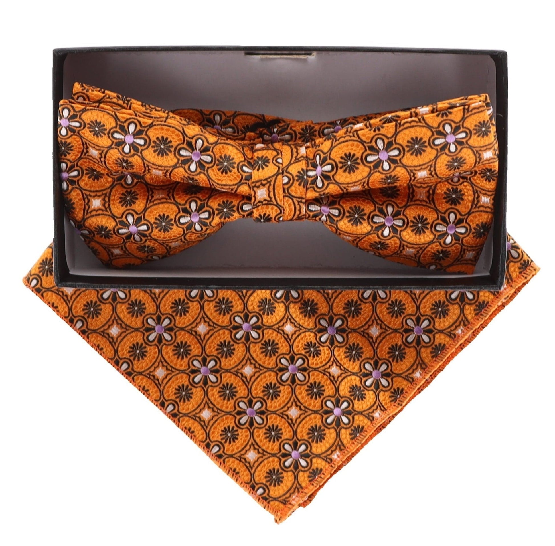 Paisley Design Bow Tie & Pocket Square by Vittorio Farina (BH - D - 21036) for Independent Retail Stores by Dubal Brothers