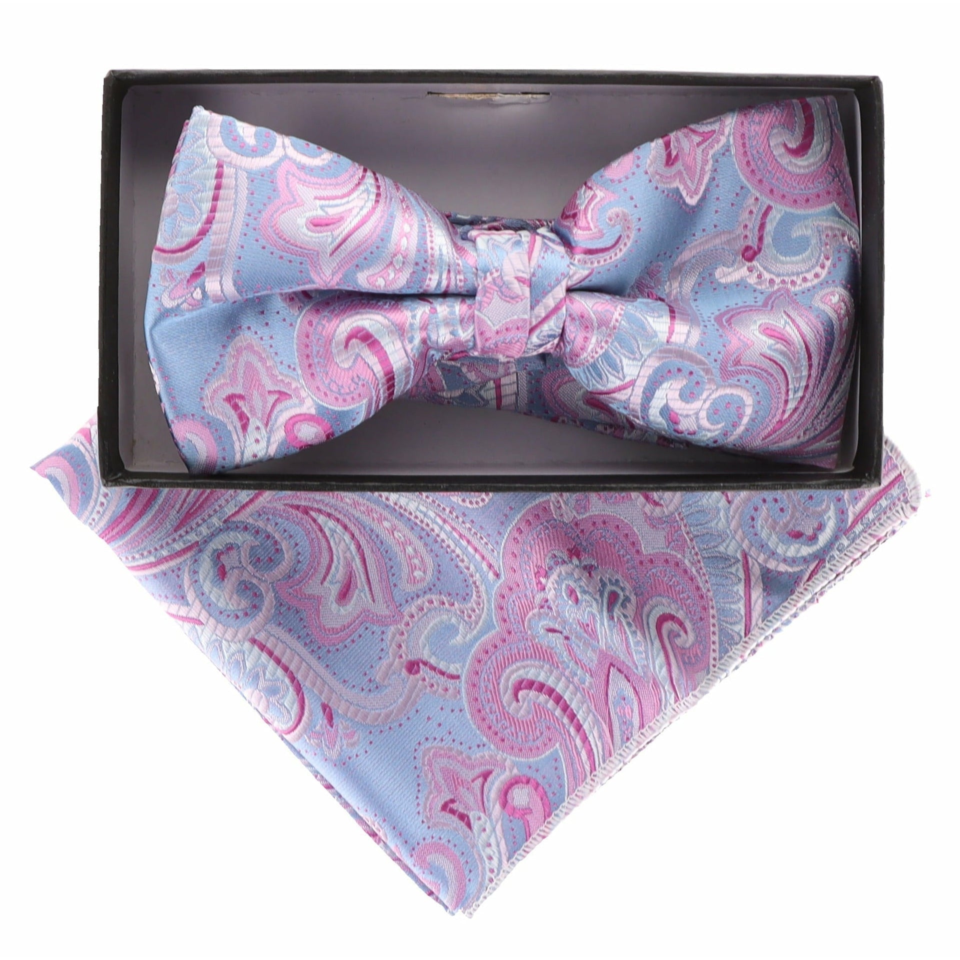 Paisley Design Bow Tie & Pocket Square by Vittorio Farina (BH-D-21036) for Independent Retail Stores by Dubal Brothers