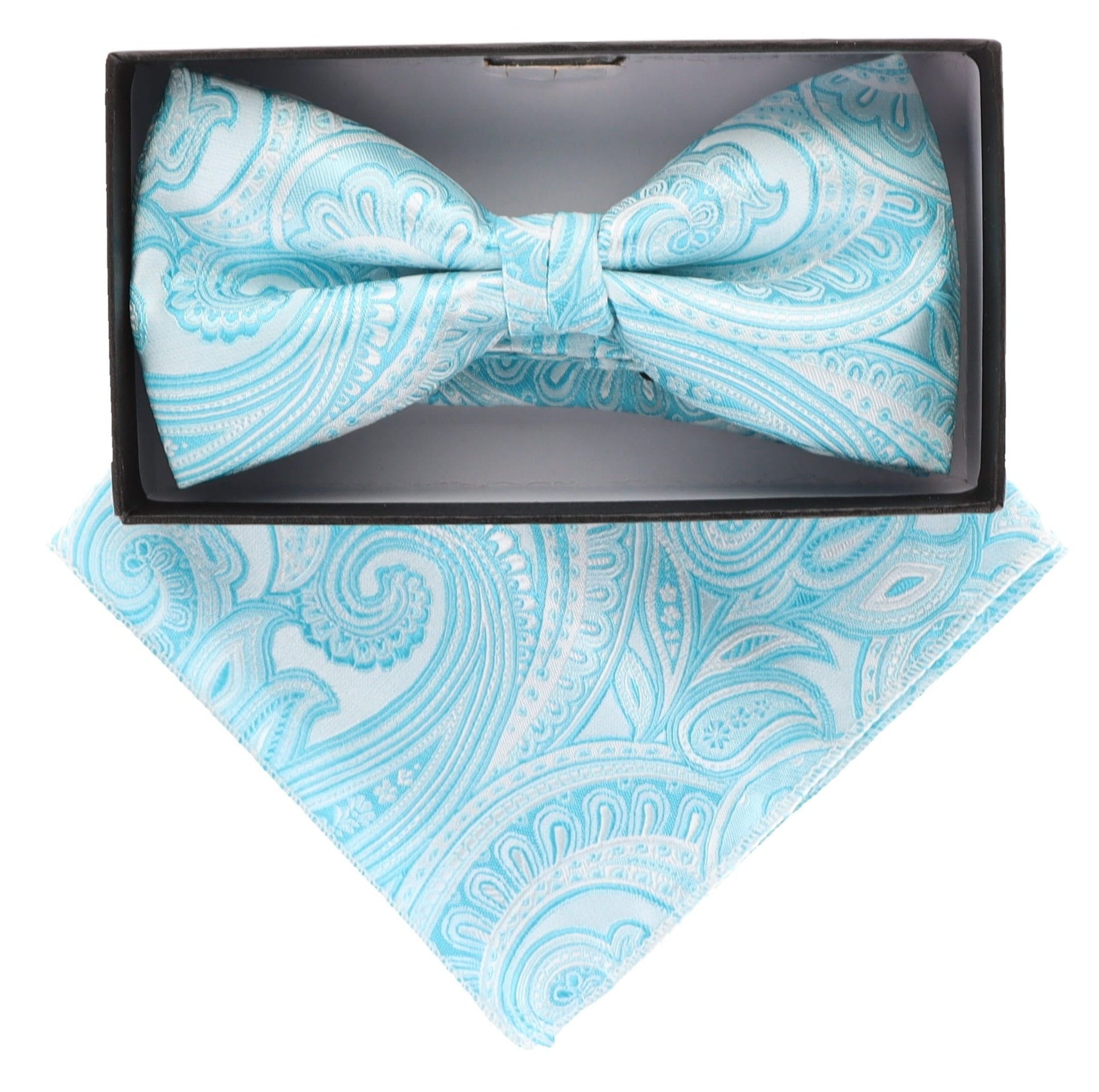 Paisley Design Bow Tie & Pocket Square by Vittorio Farina (BH - D - 21036) for Independent Retail Stores by Dubal Brothers