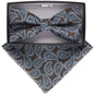 Paisley Design Bow Tie & Pocket Square by Vittorio Farina (BH - D - 21117) for Independent Retail Stores by Dubal Brothers