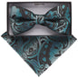 Paisley Design Bow Tie & Pocket Square by Vittorio Farina (BH - D - 21136) for Independent Retail Stores by Dubal Brothers