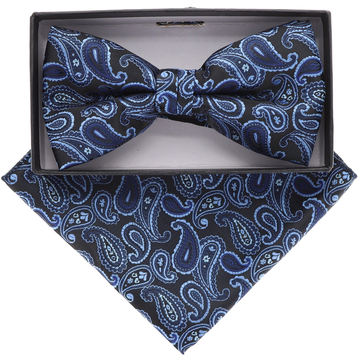 Paisley Design Bow Tie & Pocket Square by Vittorio Farina (BH - D - 21166) for Independent Retail Stores by Dubal Brothers