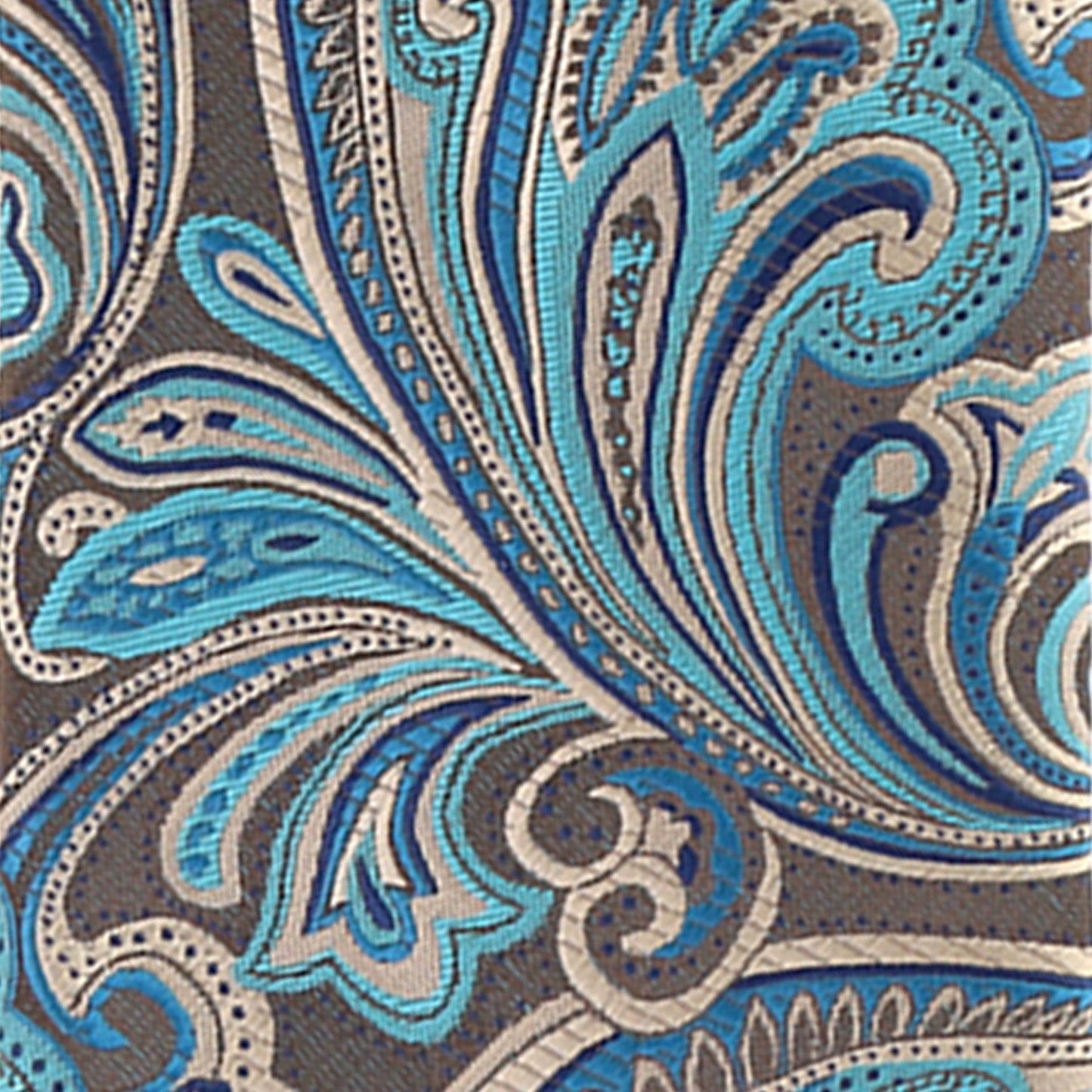 Paisley Design Necktie & Pocket Square by Vittorio Farina (NH-D-1145) for Independent Retail Stores by Dubal Brothers
