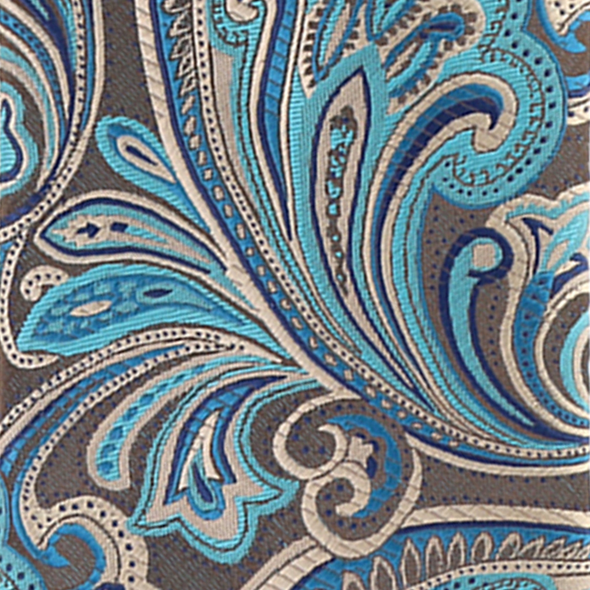 Paisley Design Necktie & Pocket Square by Vittorio Farina (NH-D-1145) for Independent Retail Stores by Dubal Brothers
