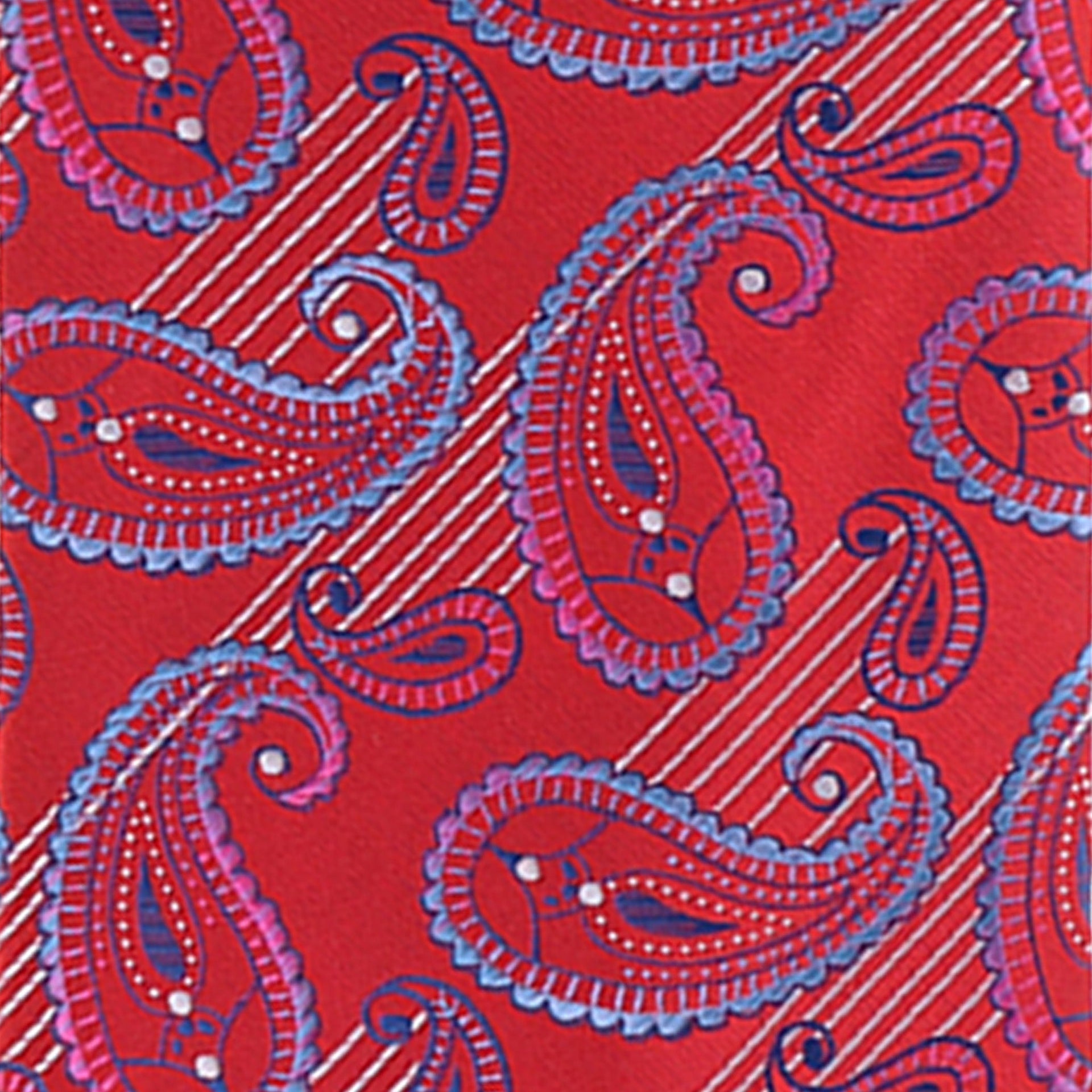 Paisley Design Necktie & Pocket Square by Vittorio Farina (NH-D-1172) for Independent Retail Stores by Dubal Brothers