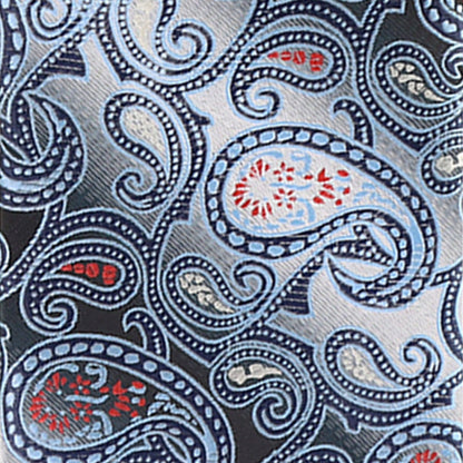 Paisley Design Necktie & Pocket Square by Vittorio Farina (NH-D-1172) for Independent Retail Stores by Dubal Brothers