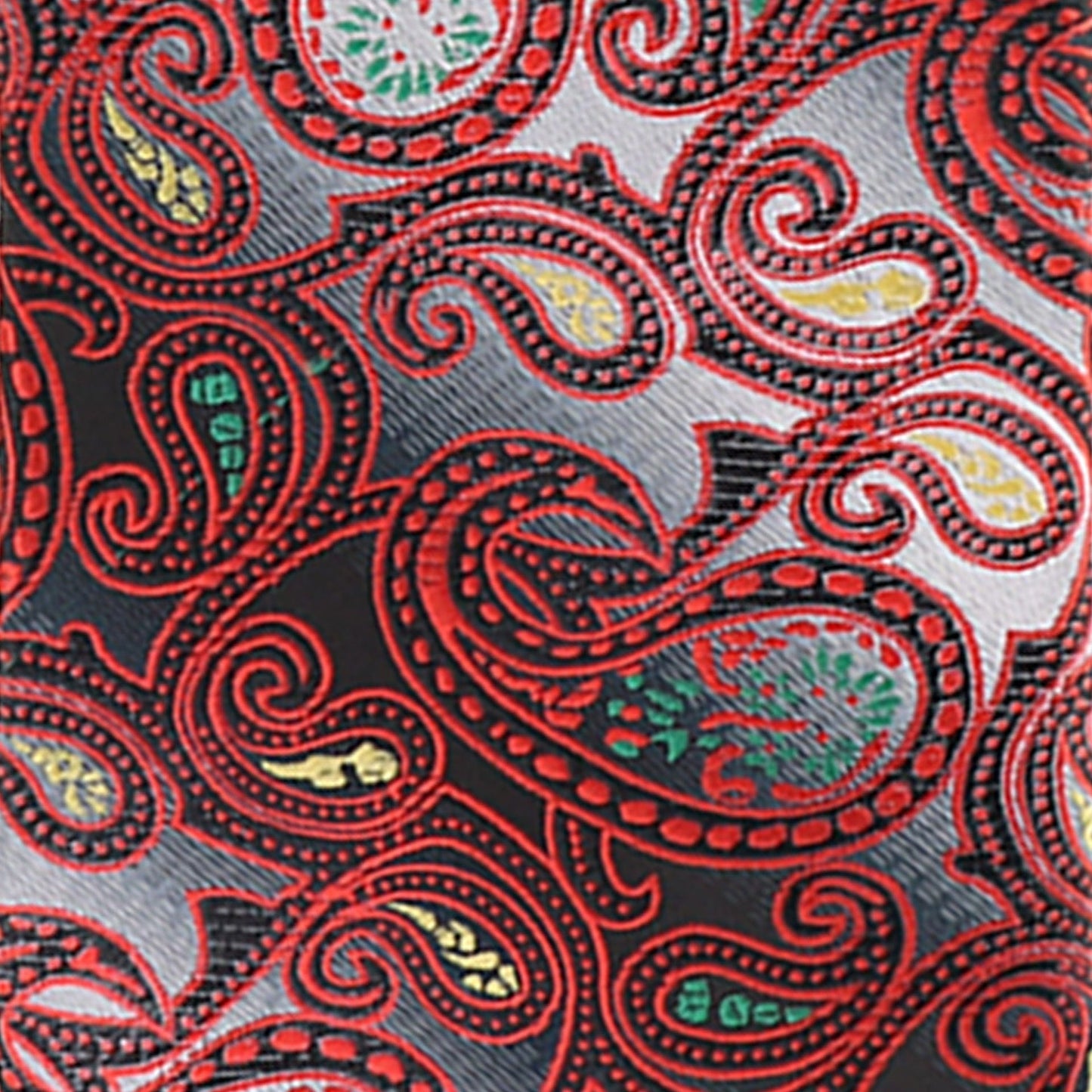 Paisley Design Necktie & Pocket Square by Vittorio Farina (NH-D-1172) for Independent Retail Stores by Dubal Brothers