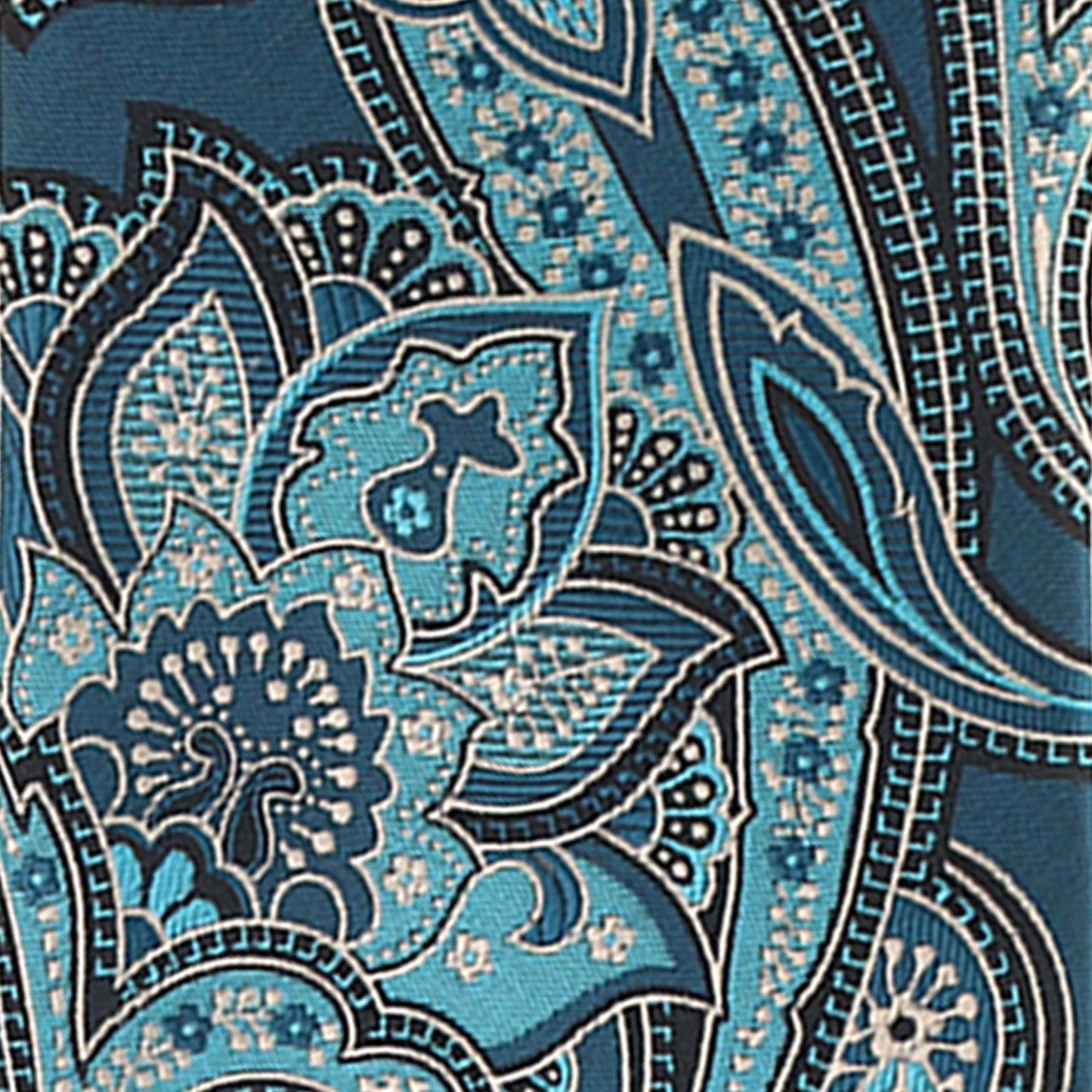 Paisley Design Necktie & Pocket Square by Vittorio Farina (NH-D-1172) for Independent Retail Stores by Dubal Brothers
